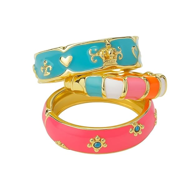 Enamel Ring Gold-Plated