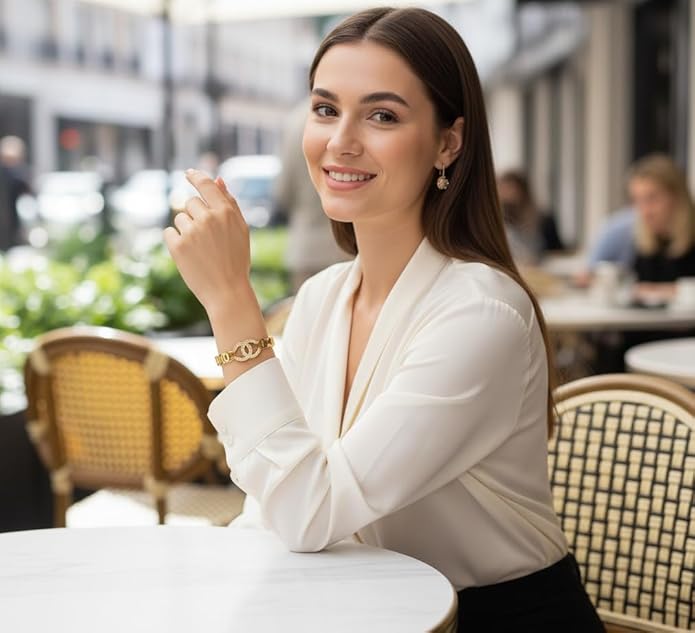 Gold-Plated with Crystal Stones Bracelet