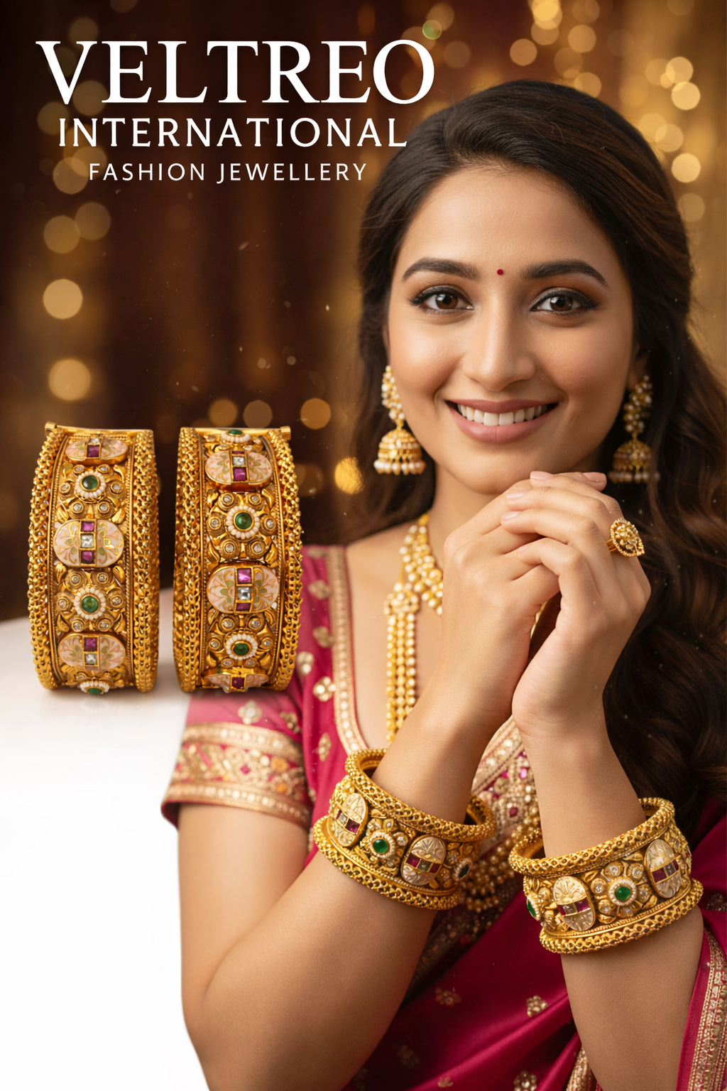kundan bangles set, bridal gold bangles, meenakari bangles for women, traditional wedding bangles, ethnic gold bangles, indian bridal jewellery, kundan jewellery bangles