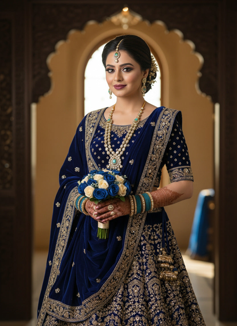 Traditional Kundan & Beaded Necklace Set for Women – Gold-Plated Bridal Jewelry Set with Earrings & Maang Tikka – Indian Ethnic Wedding Jewelry
