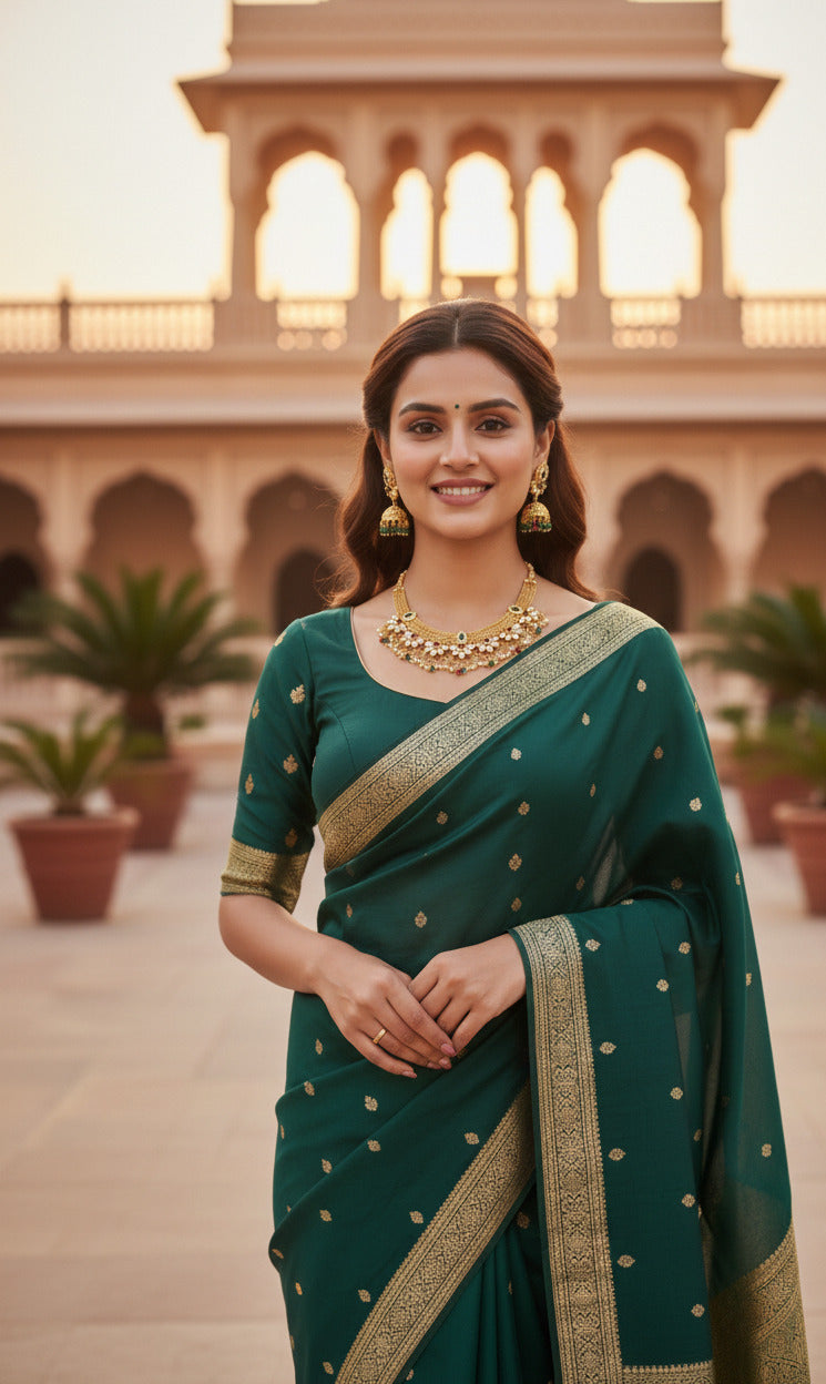 Traditional Gold-Plated Kundan Necklace Set for Women | Bridal Wedding Jewelry Set with Earrings | Pearl & Bead Embellished Choker Necklace