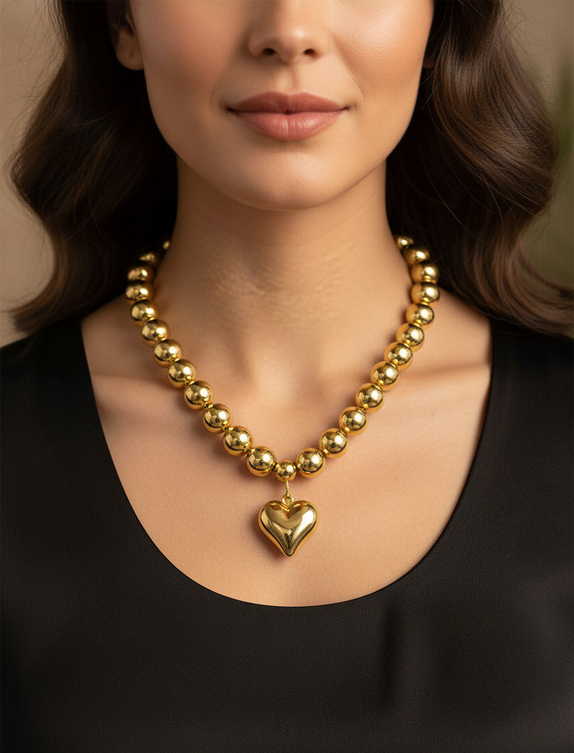 Necklace with Heart Pendant for Women & Girls