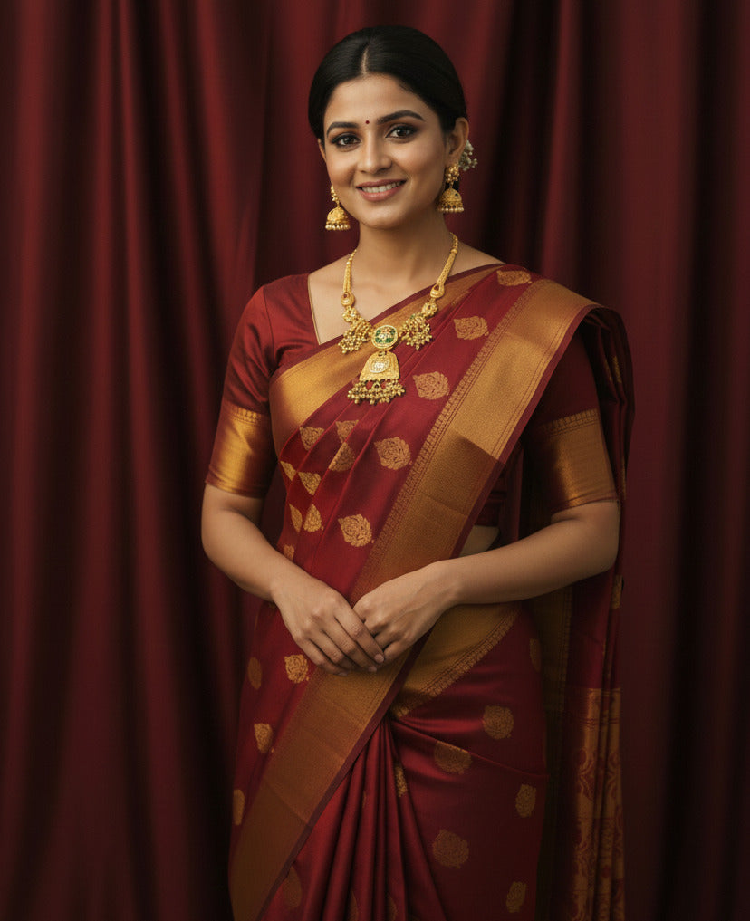 Traditional Gold-Plated Kundan & Meenakari Bridal Necklace Set for Women | Temple Jewellery with Earrings | Indian Wedding Jewellery Set