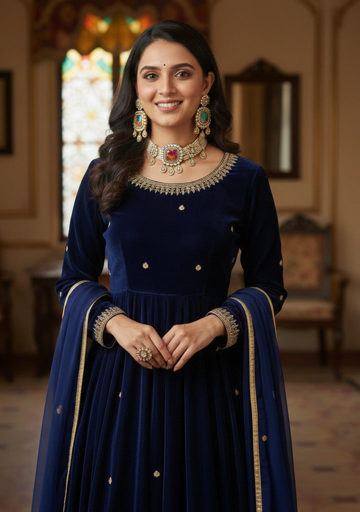 Traditional Kundan Pearl Choker Necklace Set with Matching Earrings | Bridal & Festive Jewelry | Gold-Plated Multicolor Stone Set for Women